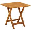vidaXL 屋外デッキチェア フットレスト＋テーブル付 アカシア無垢材