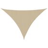 vidaXL サンシェードセイル 3x3x4.24m 三角形 オックスフォード生地 ベージュ