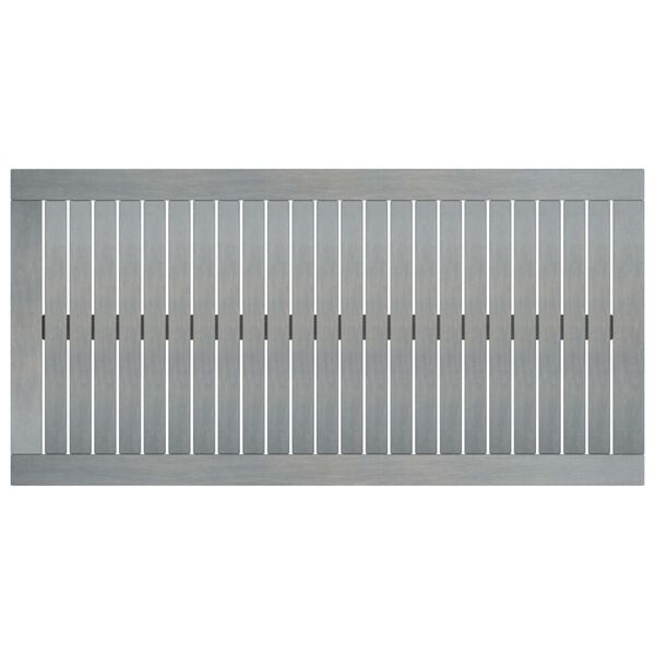 vidaXL コーヒーテーブル 100 x 50 x 33 cm アカシア無垢材 グレー