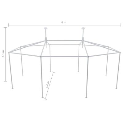 vidaXL 屋外ウエディングテント タープポール＆テント付き 組み立て用付属品セット