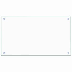 vidaXL キッチン用 汚れ防止板 透明 90x50cm 強化ガラス製