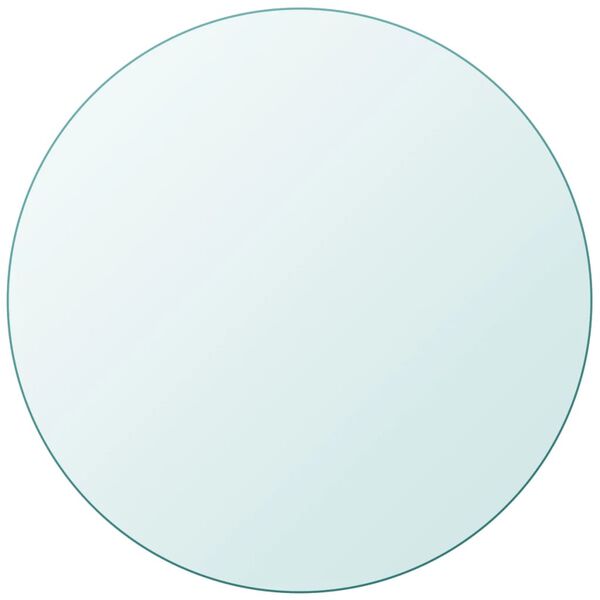 vidaXL テーブルトップ 強化ガラス 円型 700mm