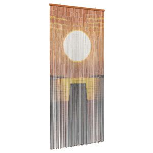 vidaXL 虫用ドアカーテン multicolor 200 x 90 cm 竹