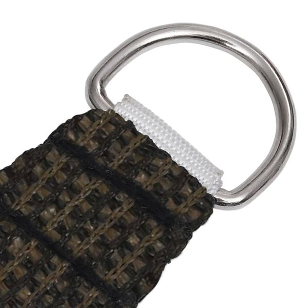 vidaXL サンシェードセイル 160g/m² ブラウン 2.5x2.5x3.5m 高密度ポリエチレン