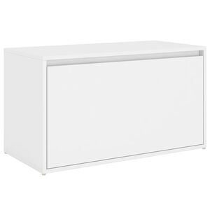 vidaXL ホールベンチ 80x40x45 cm ホワイト エンジニアリングウッド