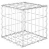 vidaXL キューブ ガビオン レイズドベッド スチール製 30x30x30cm