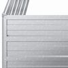 vidaXL ガーデンレイズドベッド 100x100x77 cm 亜鉛メッキ鋼製 シルバー