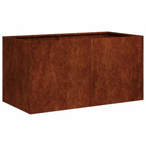 vidaXL プランター ラスティ 80x40x40 cm 耐候性スチール