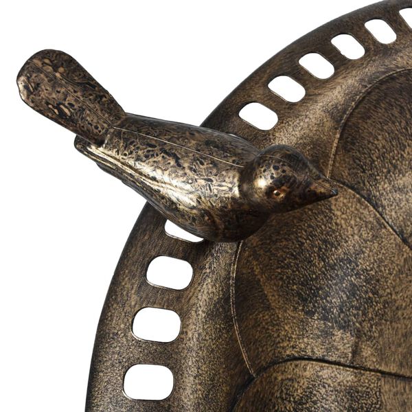 vidaXL ガーデンバードバス ブロンズ プラスチック製