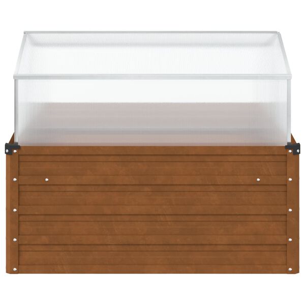 vidaXL ガーデンプランター（温室用耐候性スチール製）