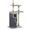 vidaXL キャットタワー サイザル麻製 爪とぎポール付き 260cm グレー