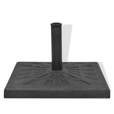 vidaXL パラソルベース 樹脂製 角型 ブラック 19 kg