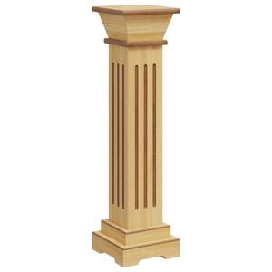vidaXL クラシック　正方形　ピラープラントスタンド ライトウッド 17x17x66 cm MDF