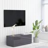 vidaXL TVキャビネット ハイグロスグレー 80x34x30cm エンジニアリングウッド