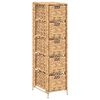 vidaXL 収納ユニット バスケット5点付き 25.5x37x100cm ホテイアオイ