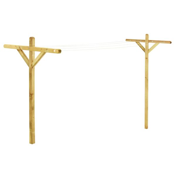 vidaXL ランドリーラック 2点 120x170 cm 含浸パイン材