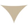 vidaXL サンシェードセイル 3x4x4m 三角形 オックスフォード生地 ベージュ