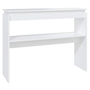 vidaXL コンソールテーブル ホワイト 102x30x80 cm エンジニアードウッド