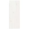 vidaXL ウォールキャビネット ホワイト 30x30x80 cm 無垢材 パイン材