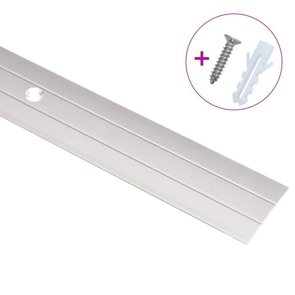 vidaXL フローリング見切り 5点 アルミ 134cm ゴールド