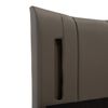 vidaXL ベッドフレーム LEDライト付き アントラシート 合成皮革製 100x200cm