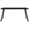 vidaXL ダイニングテーブル ブラック 180x90x75cm 強化ガラス製