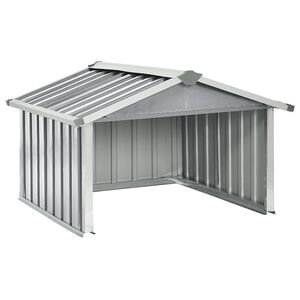 vidaXL ガーデン ロボット芝刈り機 小屋 92x97x63 cm 亜鉛メッキ鋼 グレー