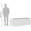 vidaXL ガーデン収納ボックス 150x50x60cm ポリラタン製 ブラック