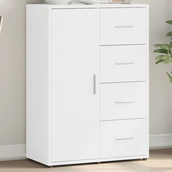 vidaXL サイドボード ホワイト 60x31x84cm エンジニアリングウッド