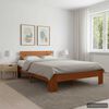 vidaXL ベッドフレーム ハニーブラウン パイン無垢材 140x200cm