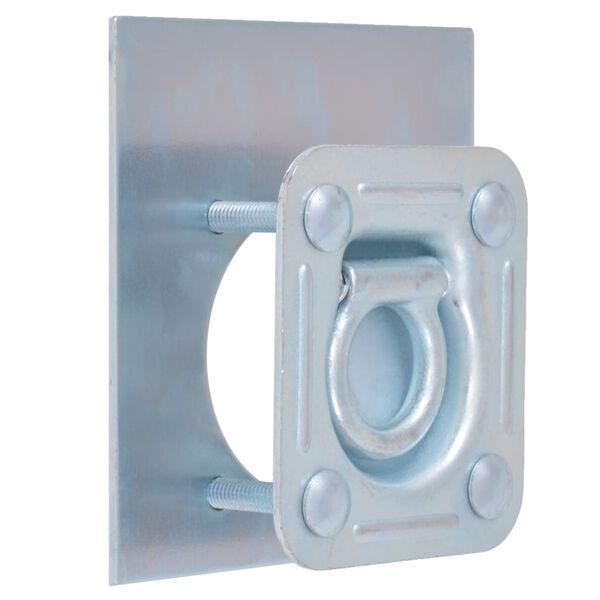 vidaXL トレーラー用 ラッシングリング 亜鉛メッキ鋼製 6点 2000kg