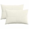vidaXL クッションカバー 2 pcs ALMELO クリーム 40 x 60 cm コーデュロイ