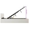 vidaXL 油圧式収納ベッドフレーム ホワイト 合成皮革製 180x200cm