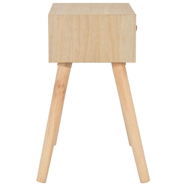 vidaXL ベッドサイドキャビネット 44x30x58cm 無垢材