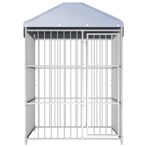 vidaXL 屋外用 犬小屋 屋根付き 150x150x200cm