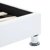vidaXL ベッドフレーム LEDライト付き ホワイト 合成皮革製 100x200cm