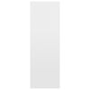 vidaXL ブックキャビネット/サイドボード ハイグロスホワイト 66x30x98 cm パーティクルボード