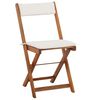vidaXL 折りたたみビストロ3点セット クッション付き アカシア無垢材