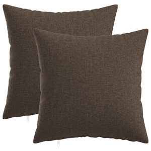 vidaXL クッションカバー 2 個 HEERLEN トープ 40 x 40 cm ファブリック