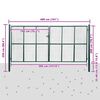 vidaXL メッシュガーデンゲート 400x200 cm