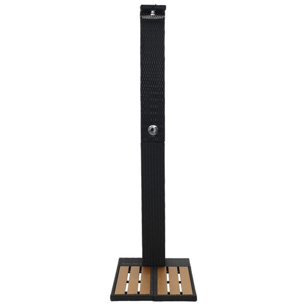 vidaXL ガーデンシャワー ポリラタン＆WPC製