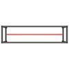 vidaXL ワークベンチフレーム マットブラック＆マットレッド 210x50x79 cm メタル