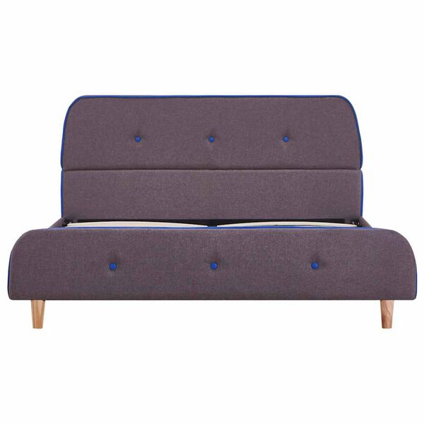 vidaXL ベッドフレーム トープ 布製 135x190cm