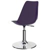 vidaXL 回転ダイニングチェア 2点 合成皮革製 ライラック