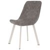 vidaXL ダイニングチェア 2点セット グレー 合成皮革張り