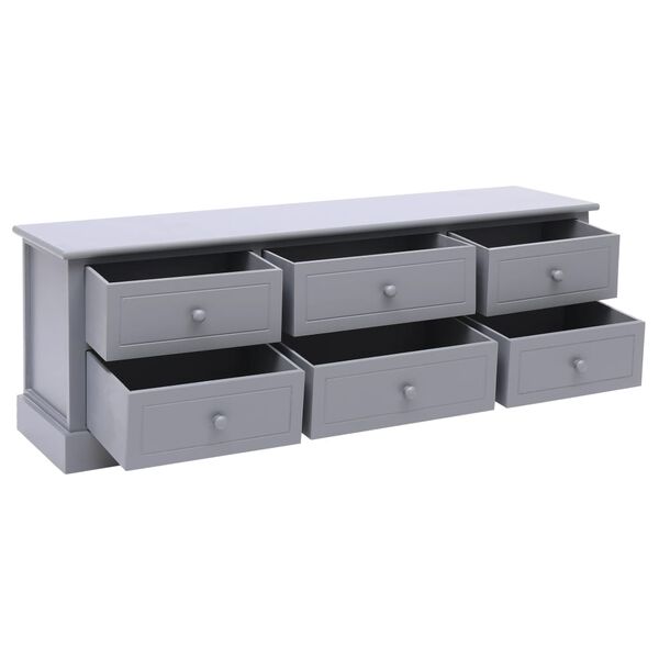 vidaXL ホールベンチ ダークグレー 115x30x40cm 木製