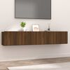 vidaXL テレビキャビネット 2点 ブラウンオーク 80x30x30 cm エンジニアリングウッド
