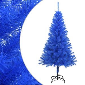 vidaXL フェイククリスマスツリー スタンド付 ブルー 150cm PVC製
