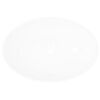 vidaXL ラグジュアリー セラミック 洗面ボウル 楕円形洗面台 白色 40x33cm