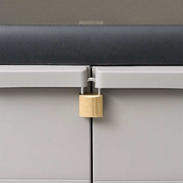 vidaXL ガーデン ストレージキャビネット 収納棚 黒色＆灰色